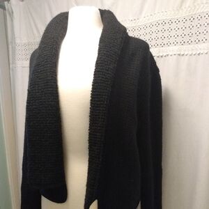 Tahari Black Cardigan Sweater L Women's. Condition